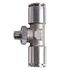 Metal Pu Fitting T-joint 12mm 1/8' M